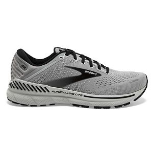 Brooks Adrenaline GTS 22 Road Running Shoes - Mens, Grey/Black | IE-DAF509164